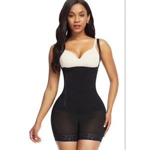 Most Snatched Side Zip Faja Waist Trainer Shapewear Sizes S-4XL Black NEW